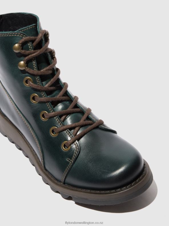 Women Fly London RUG PETROL Lace-up Boots SORE813 0B6X4327