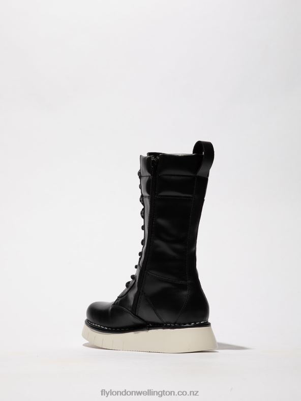 Women Fly London TUNDER BLACK Lace-up Boots IEVA245 0B6X4313