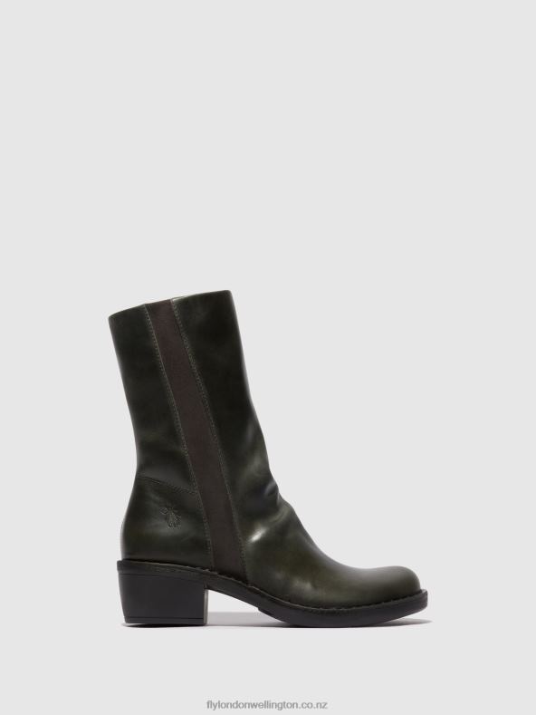 Women Fly London DIESEL/DIESEL Zip Up Boots MECY092 0B6X4300