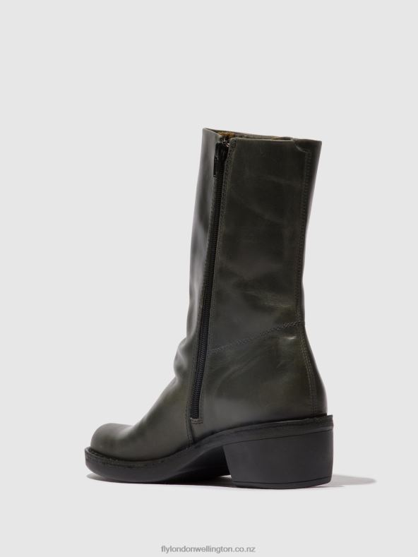 Women Fly London DIESEL/DIESEL Zip Up Boots MECY092 0B6X4300