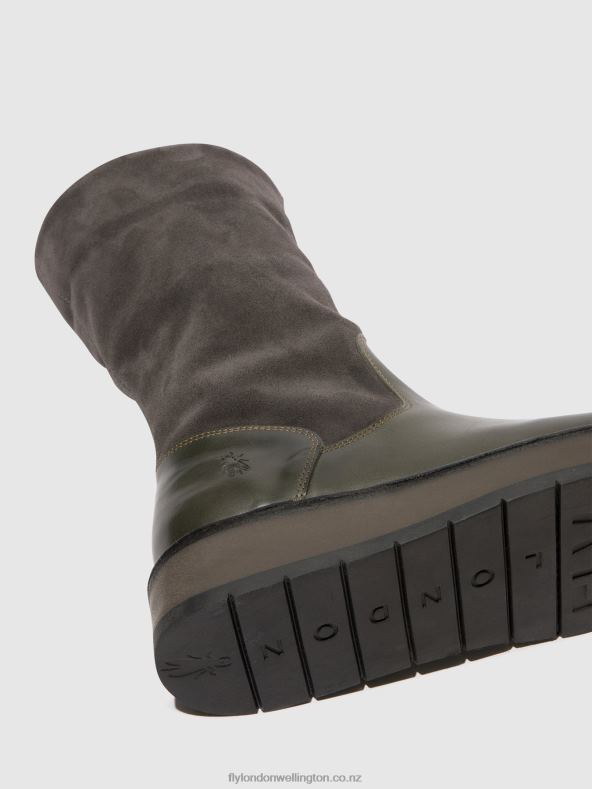 Women Fly London DIESEL (ROSE) Zip Up Boots RULA083 0B6X4298