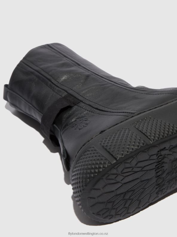 Women Fly London DUBLIN BLACK(BLACK SOLE) Zip Up Boots ESEN485 0B6X4325