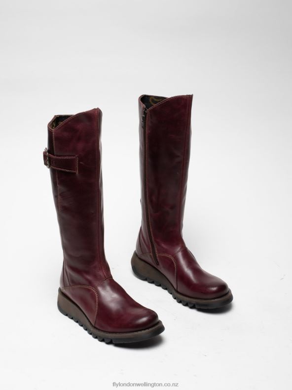 Women Fly London RUG PURPLE Zip Up Boots MOL 2 0B6X4340