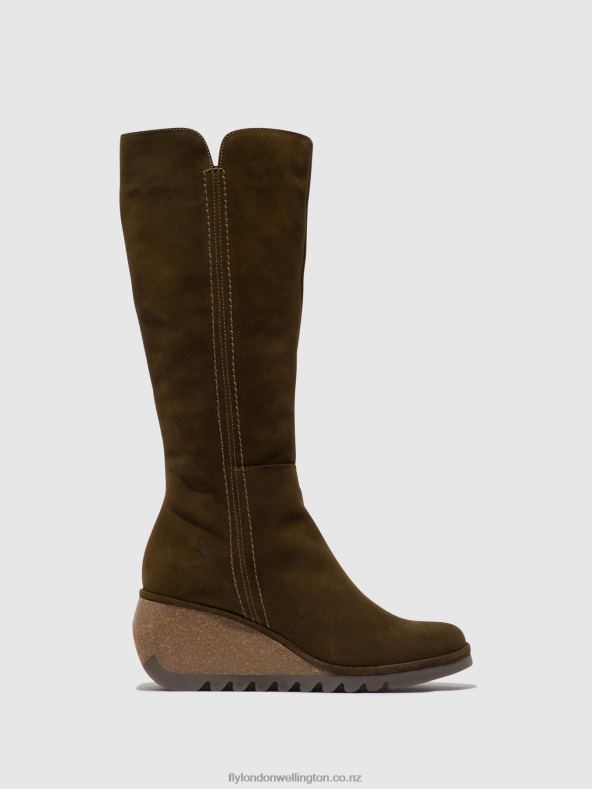 Women Fly London SLUDGE Zip Up Boots NARY328 0B6X4296