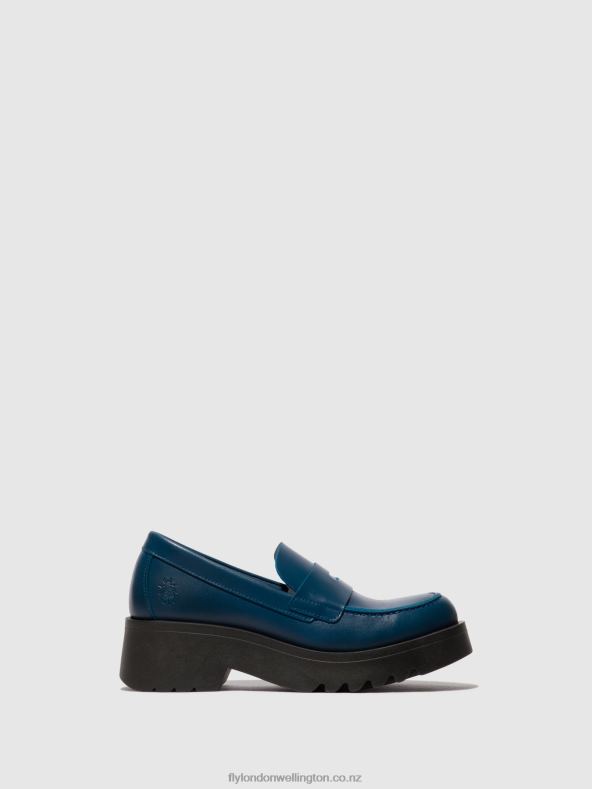 Women Fly London BLUE Loafers Shoes MOAT948 0B6X4652