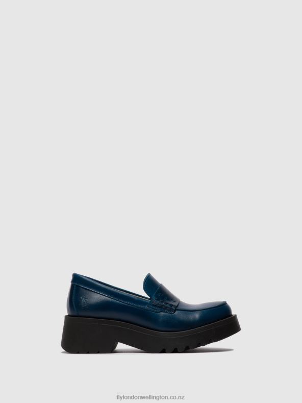 Women Fly London ROYAL BLUE Loafers Shoes MAUS791 0B6X4675