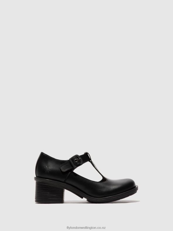 Women Fly London BLACK Mary Jane Shoes CADY180 0B6X4622