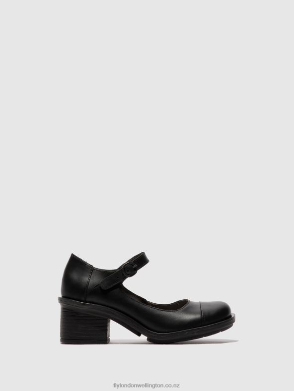 Women Fly London BLACK Mary Jane Shoes CODY877 0B6X4647