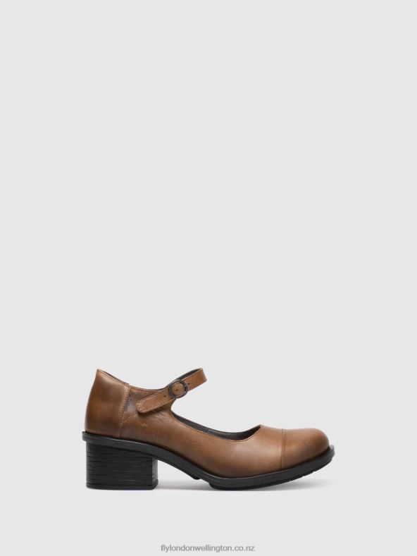 Women Fly London CAMEL Mary Jane Shoes CODY877 0B6X4648