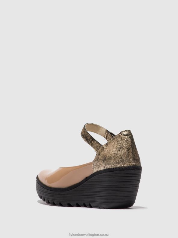Women Fly London CAPUCCINO/CHAMPAGNE Mary Jane Shoes YAWO345 0B6X4671