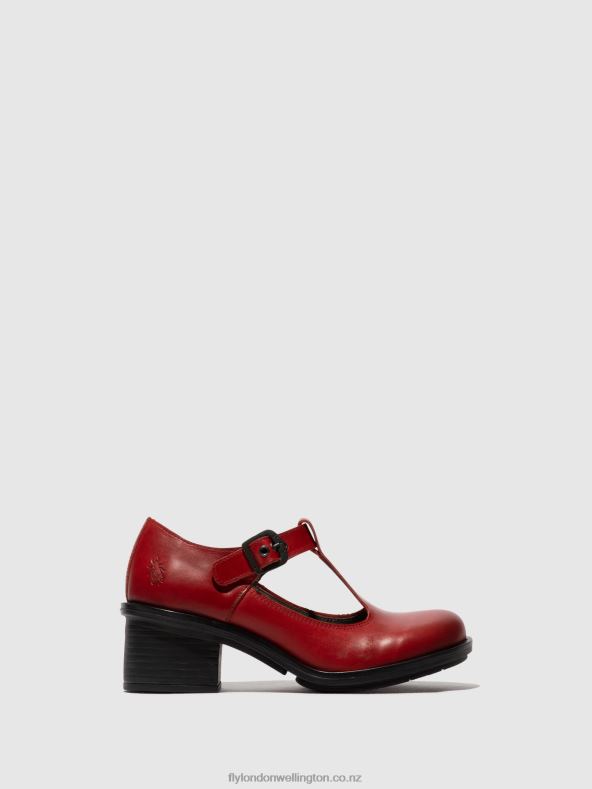 Women Fly London RED Mary Jane Shoes CADY180 0B6X4646