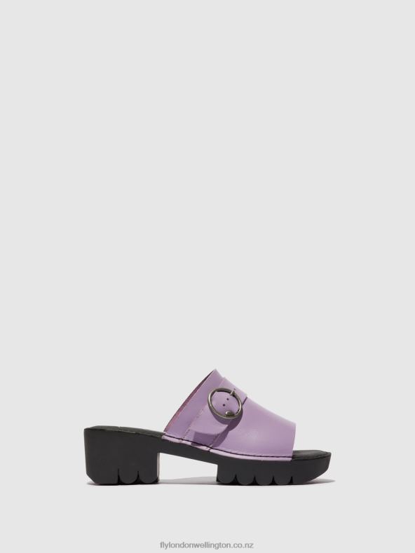 Women Fly London VIOLET Buckle Mules EPLE519 0B6X4371