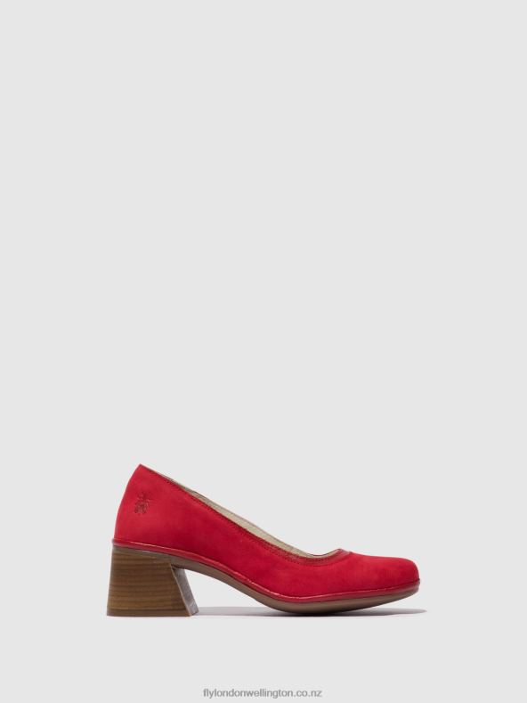 Women Fly London LIPSTICK RED Classic Pumps Shoes LADE372 0B6X4690