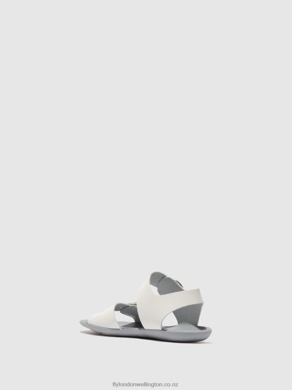 Women Fly London BRIDLE OFF WHITE Buckle Sandals MASA757 0B6X4596