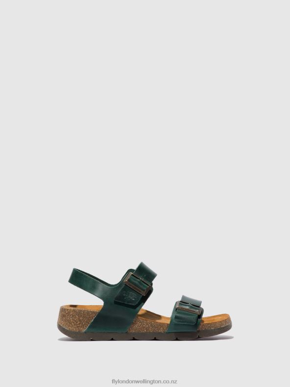 Women Fly London BRIDLE PETROL Buckle Sandals CEKE722 0B6X4605
