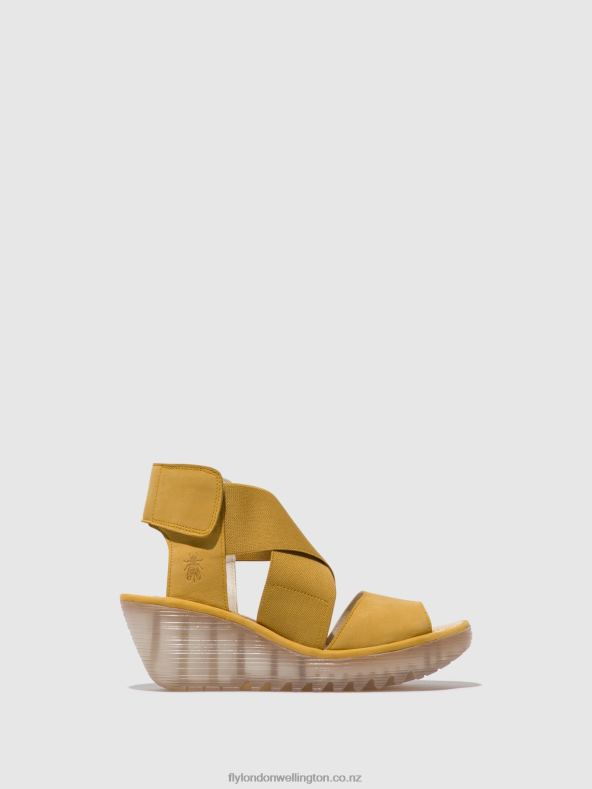 Women Fly London BUMBLEBEE Crossover Sandals YUBA385 0B6X4562