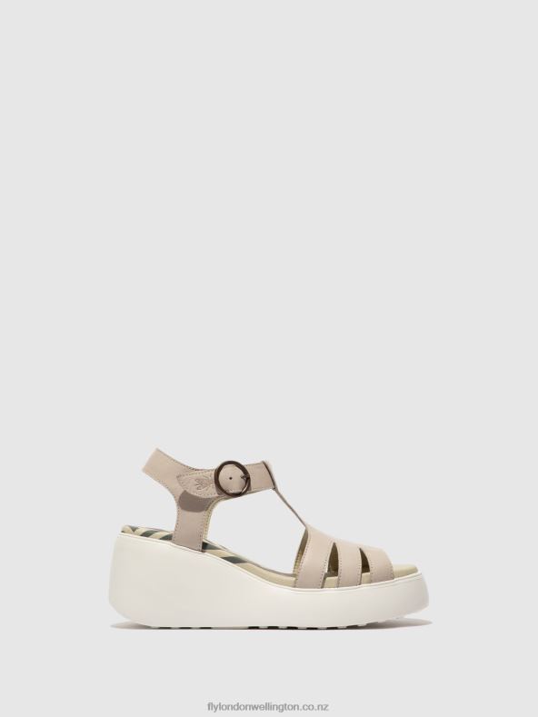 Women Fly London CLOUD T-Strap Sandals DUMA955 0B6X4414