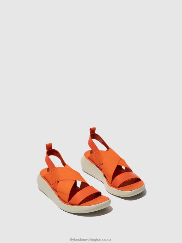 Women Fly London CORAL Crossover Sandals BAJI848 0B6X4590
