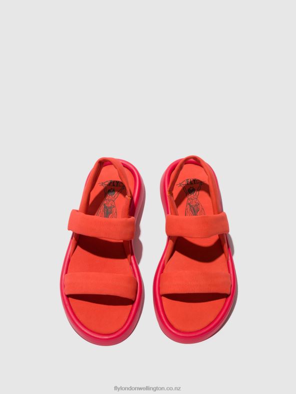 Women Fly London DEVIL RED Sling-Back Sandals TERA873 0B6X4540