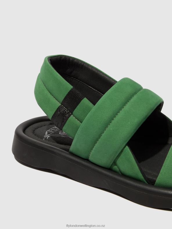 Women Fly London LIME GREEN Sling-Back Sandals TOFY941 0B6X4449