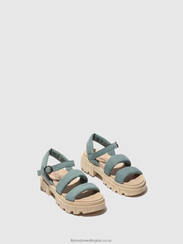 Women Fly London PALE BLUE Sling-Back Sandals JELA864 0B6X4548