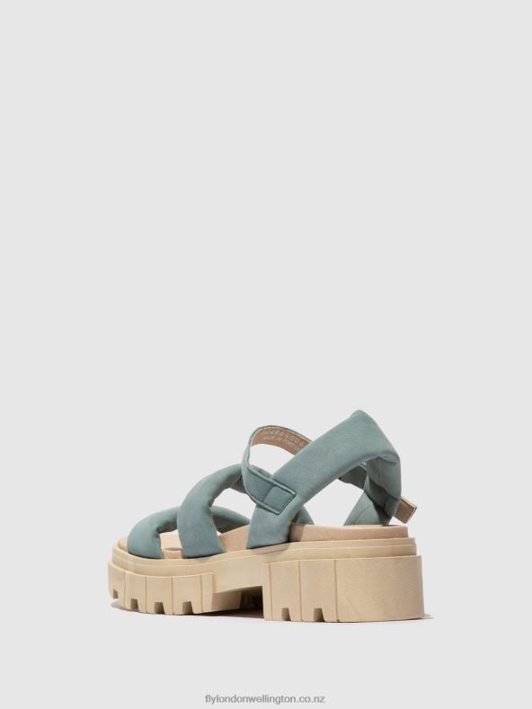 Women Fly London PALE BLUE Sling-Back Sandals JELA864 0B6X4548