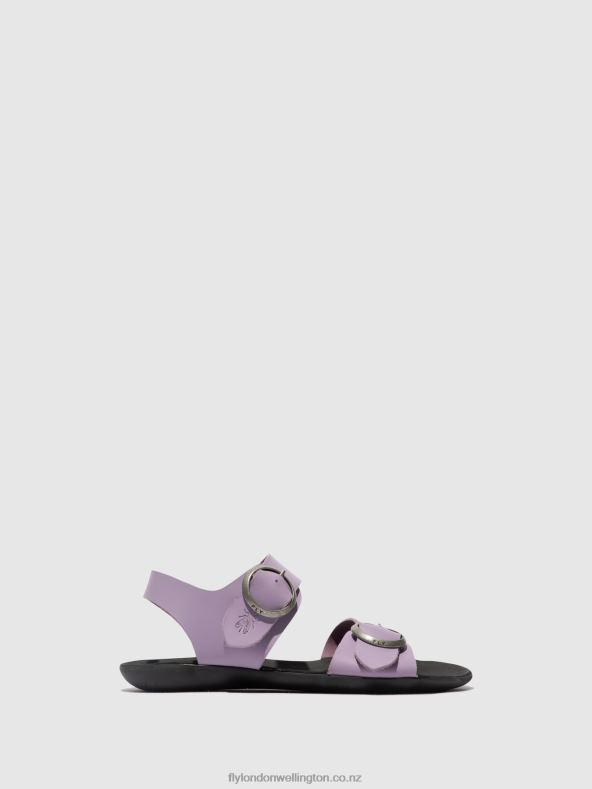Women Fly London PURPLE Buckle Sandals MASA757 0B6X4499