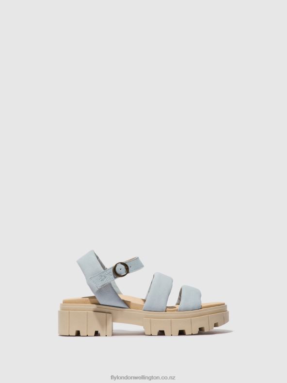 Women Fly London SKY BLUE Sling-Back Sandals JELA864 0B6X4544
