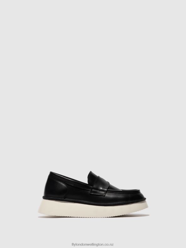 Women Fly London BLACK Slip-on Shoes COAF418 0B6X4637