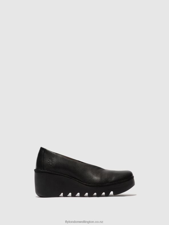 Women Fly London CERALIN BLACK Slip-on Shoes BESO246 0B6X4619