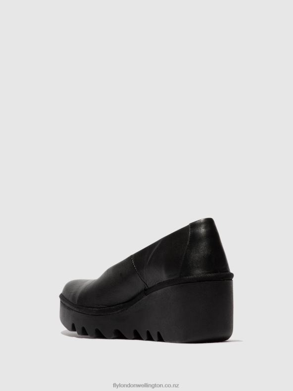 Women Fly London CERALIN BLACK Slip-on Shoes BESO246 0B6X4619