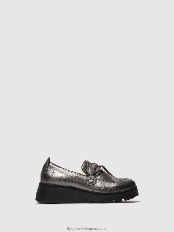 Women Fly London GRAPHITE Slip-on Shoes POPI436 0B6X4636