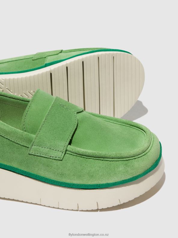 Women Fly London LIME GREEN Slip-on Shoes COAF418 0B6X4639