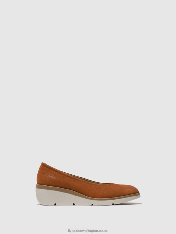 Women Fly London TAN Slip-on Shoes NUMA570 0B6X4634