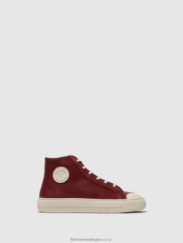 Women Fly London BORDEAUX Hi-Top Trainers TOPY586 0B6X4727