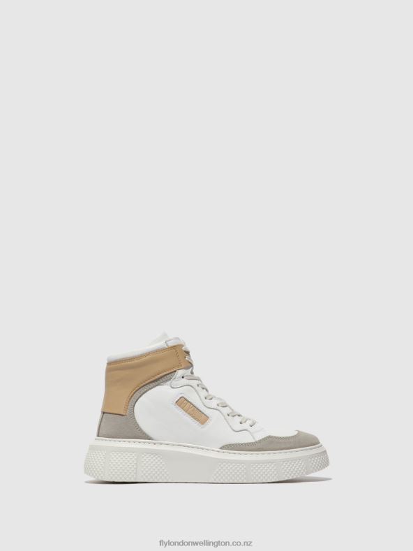 Women Fly London CONCRETE/WHITE/BEIGE Lace-up Trainers EPPE531 0B6X4735