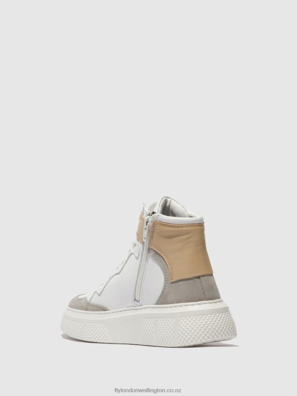Women Fly London CONCRETE/WHITE/BEIGE Lace-up Trainers EPPE531 0B6X4735