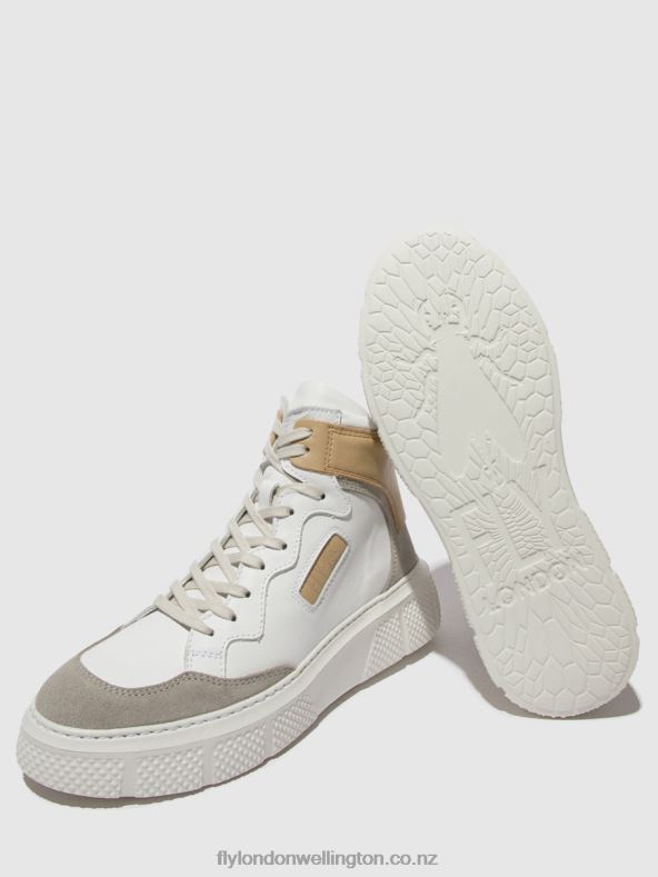 Women Fly London CONCRETE/WHITE/BEIGE Lace-up Trainers EPPE531 0B6X4735