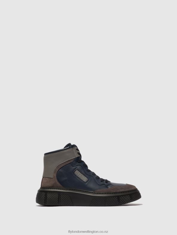 Women Fly London GREY/NAVY/GREY Lace-up Trainers EPPE531 0B6X4733
