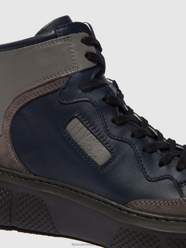 Women Fly London GREY/NAVY/GREY Lace-up Trainers EPPE531 0B6X4733