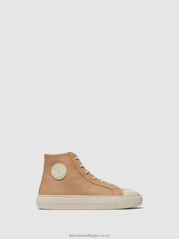 Women Fly London NOUGAT Hi-Top Trainers TOPY586 0B6X4728