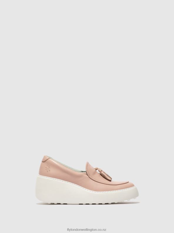 Women Fly London NUDE Slip-on Trainers DALA579 0B6X4704
